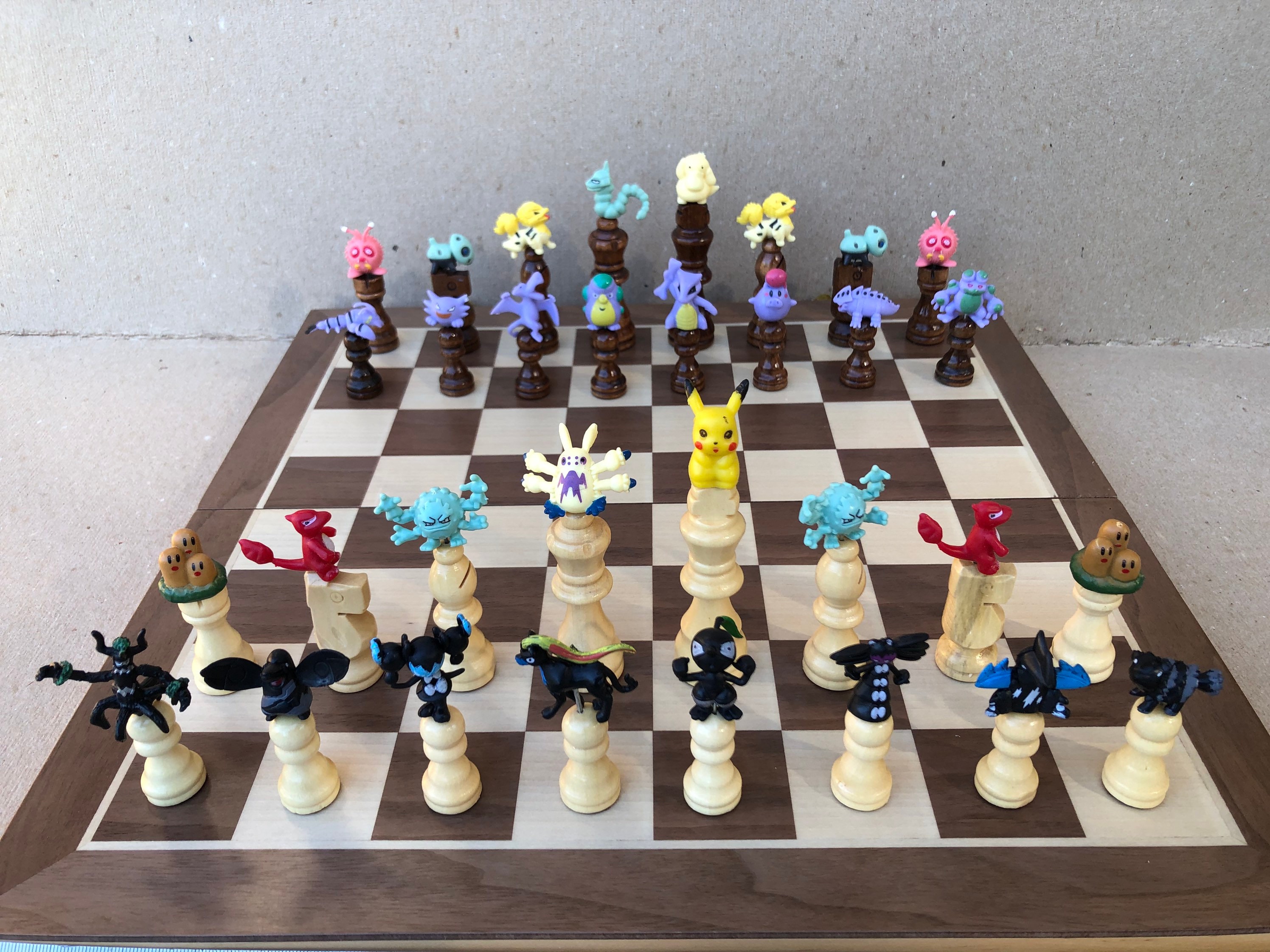 Pokemon chess set | Etsy