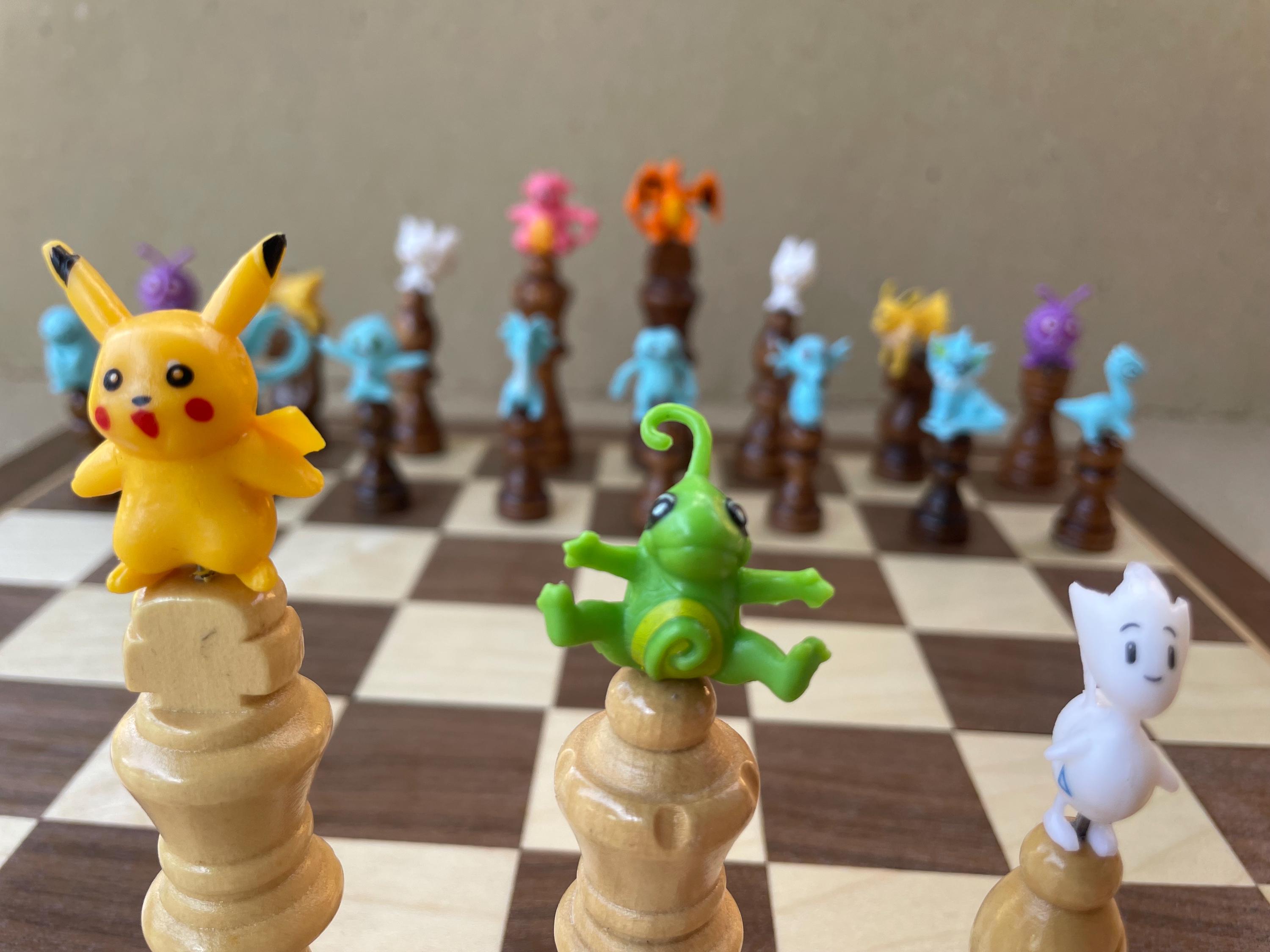 ポケモンチェスセット - ピンクブルー - 新スタイル - Etsy 日本