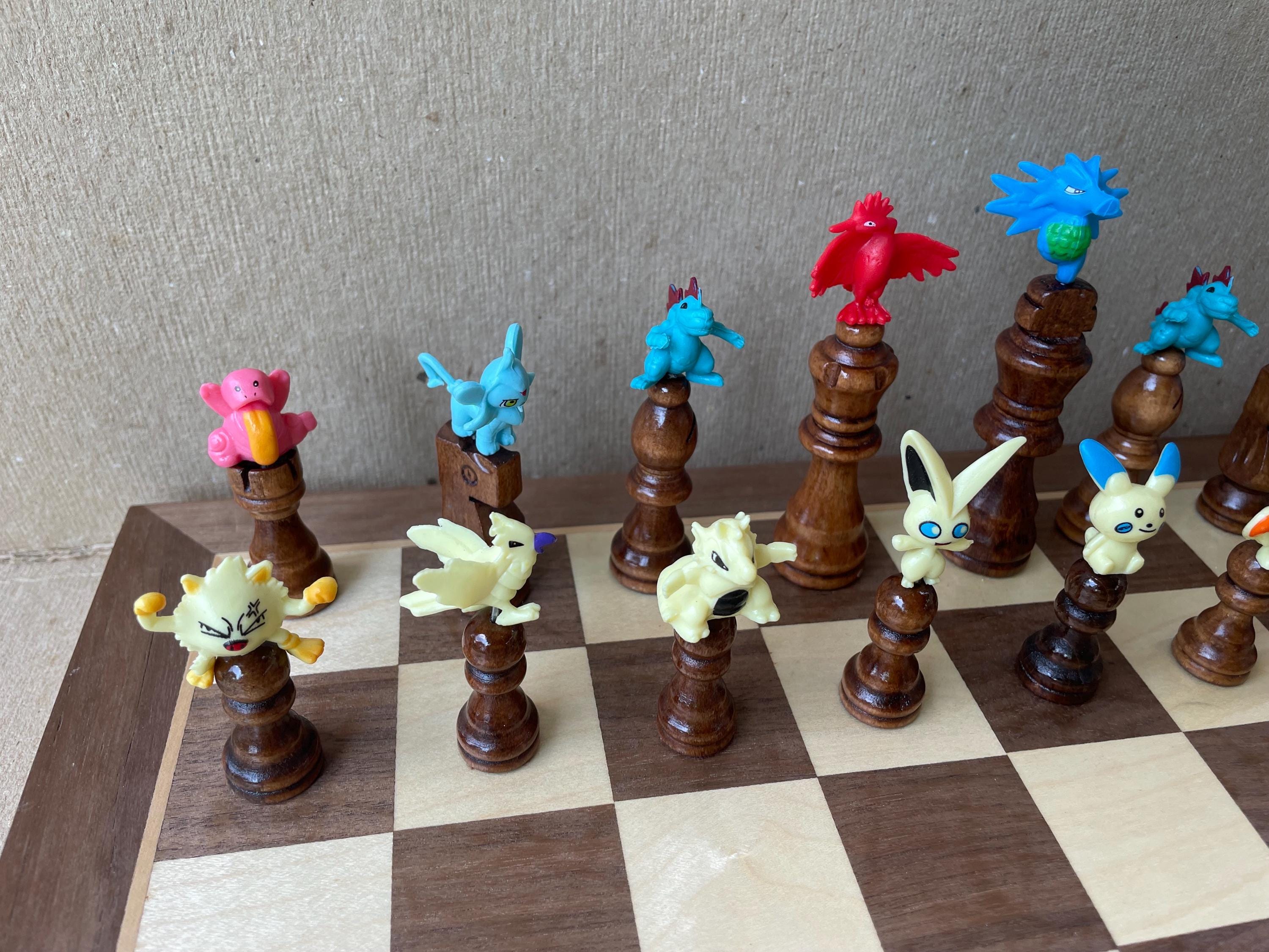 ポケモンチェスセット - 緑と黄 - 新スタイル - Etsy 日本