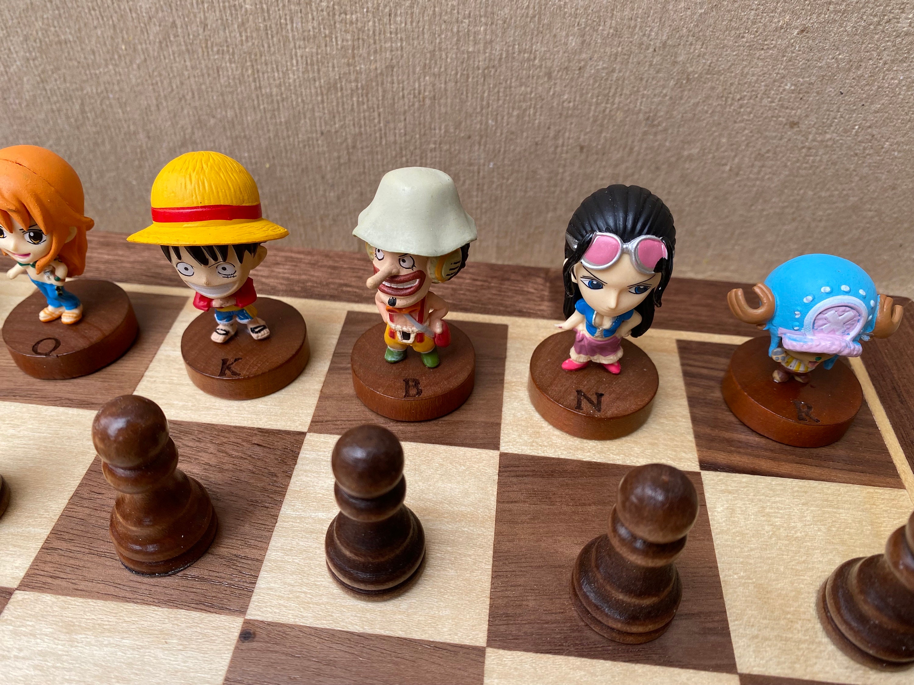 93 - Hand Made One Pie Ce Chess Set - Etsy Finland