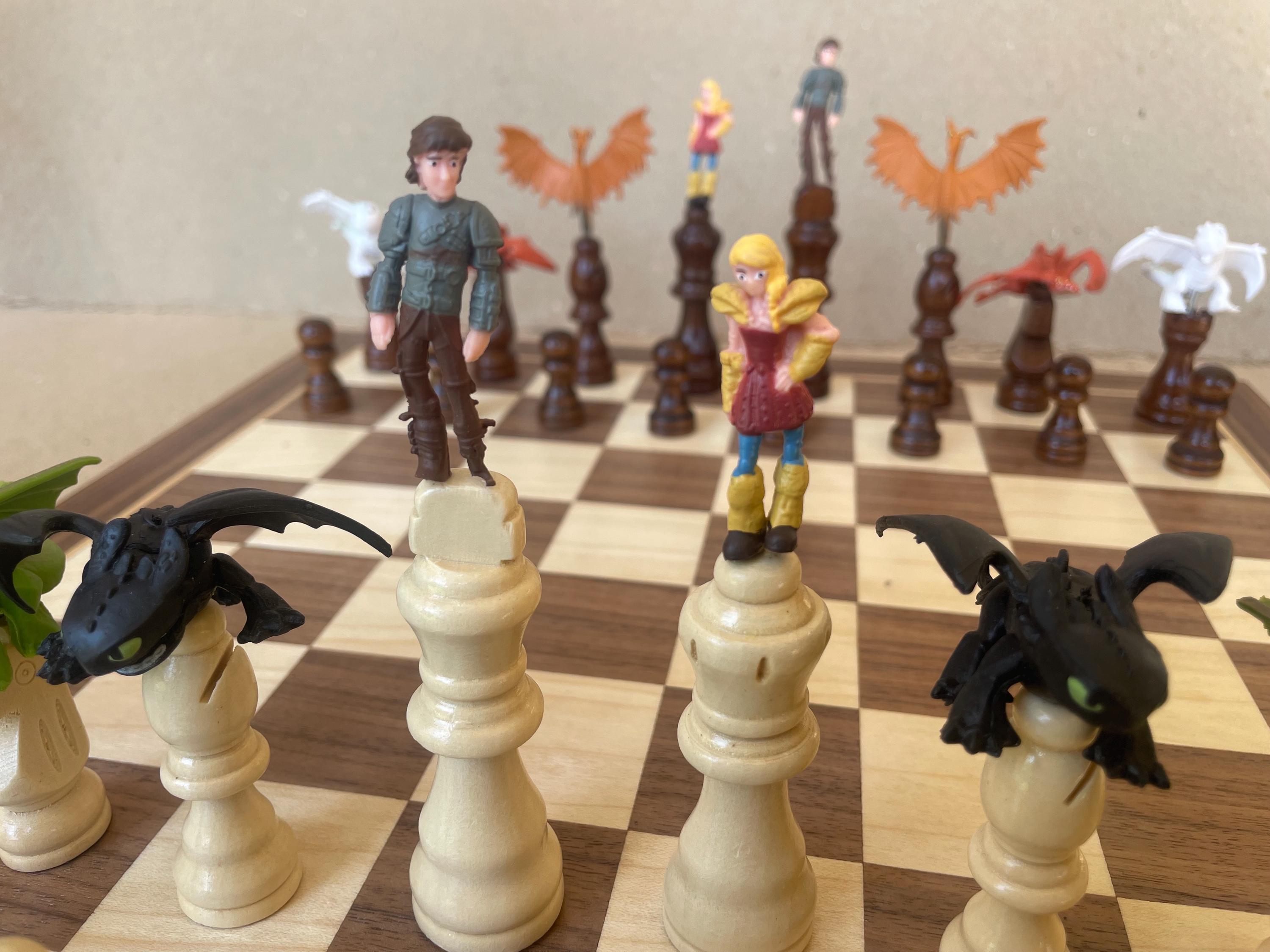 ヒックとドラゴン - ヒックとアストリッド2のチェスセット - Etsy 日本