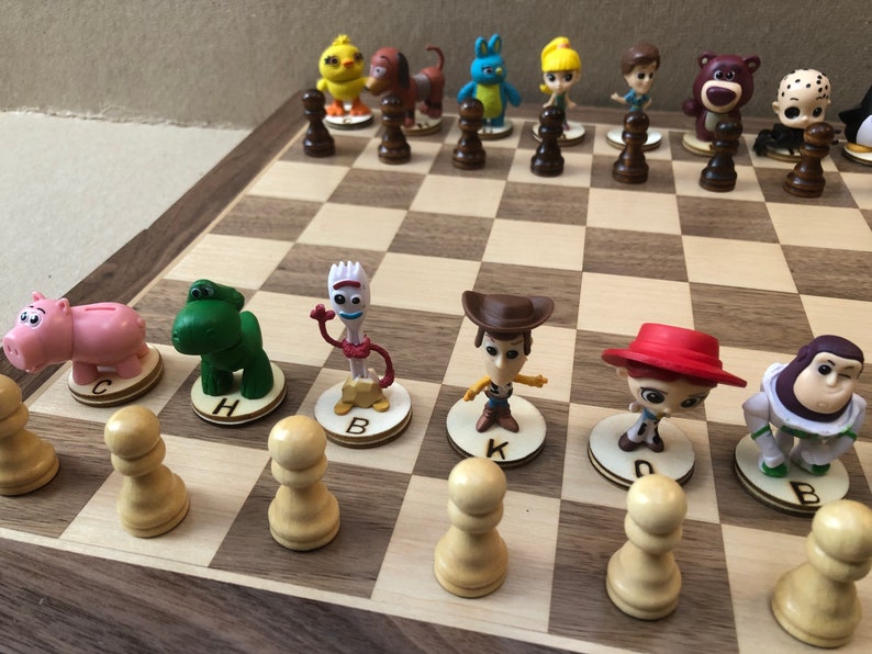 Toy Story chess set Etsy