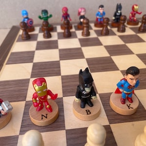Super hero chess set