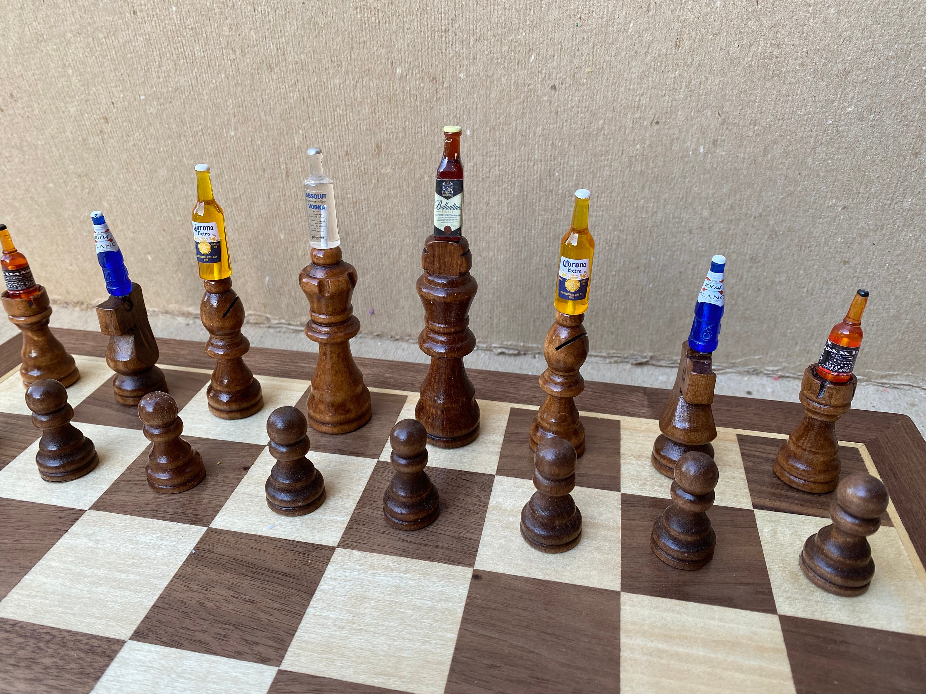sale! Beer Chess パーティー Goods チェス Drinking Game Chess Set No.3 - Etsy