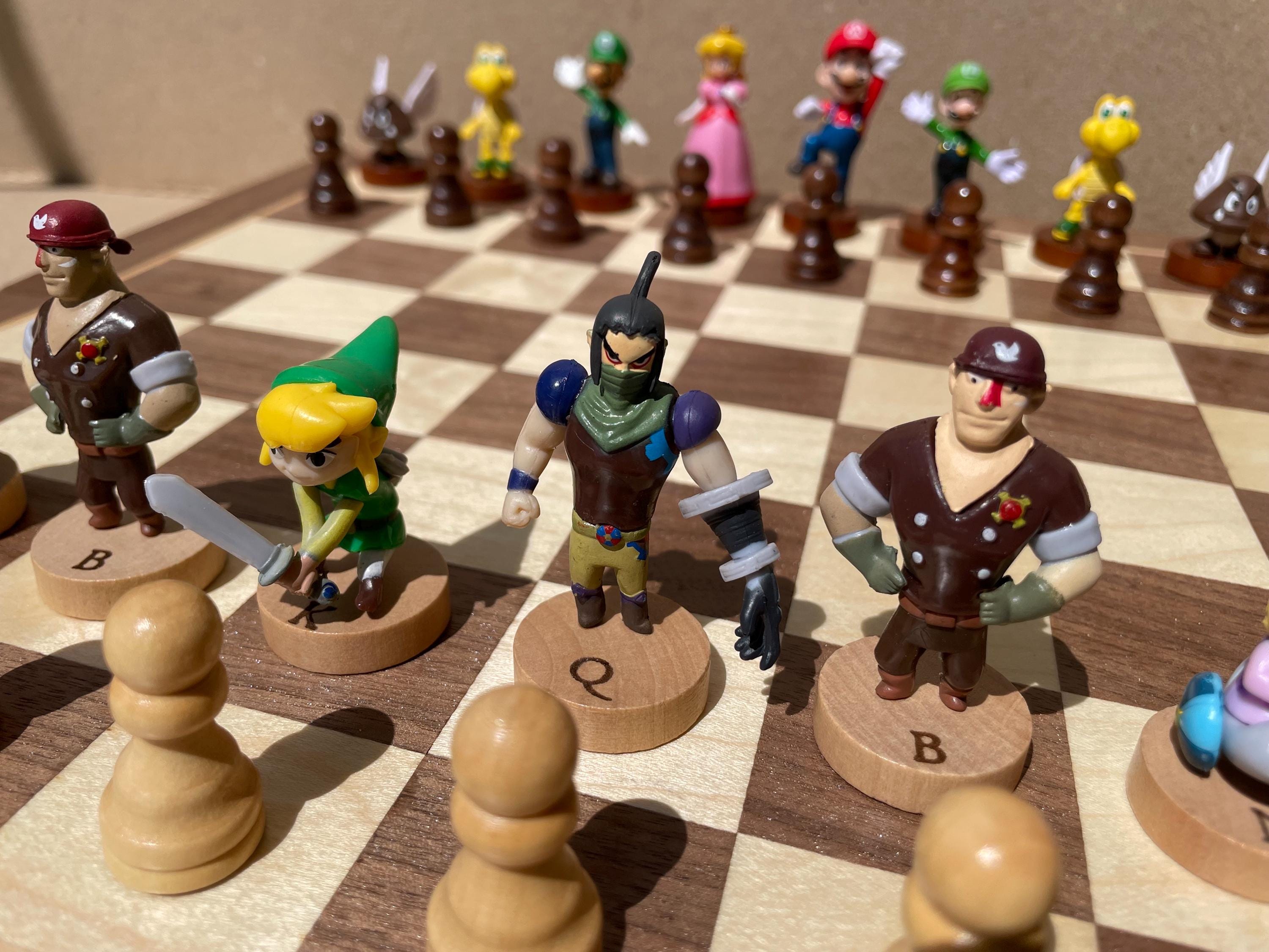 Mario Kart V Zelda Chess Set - Etsy