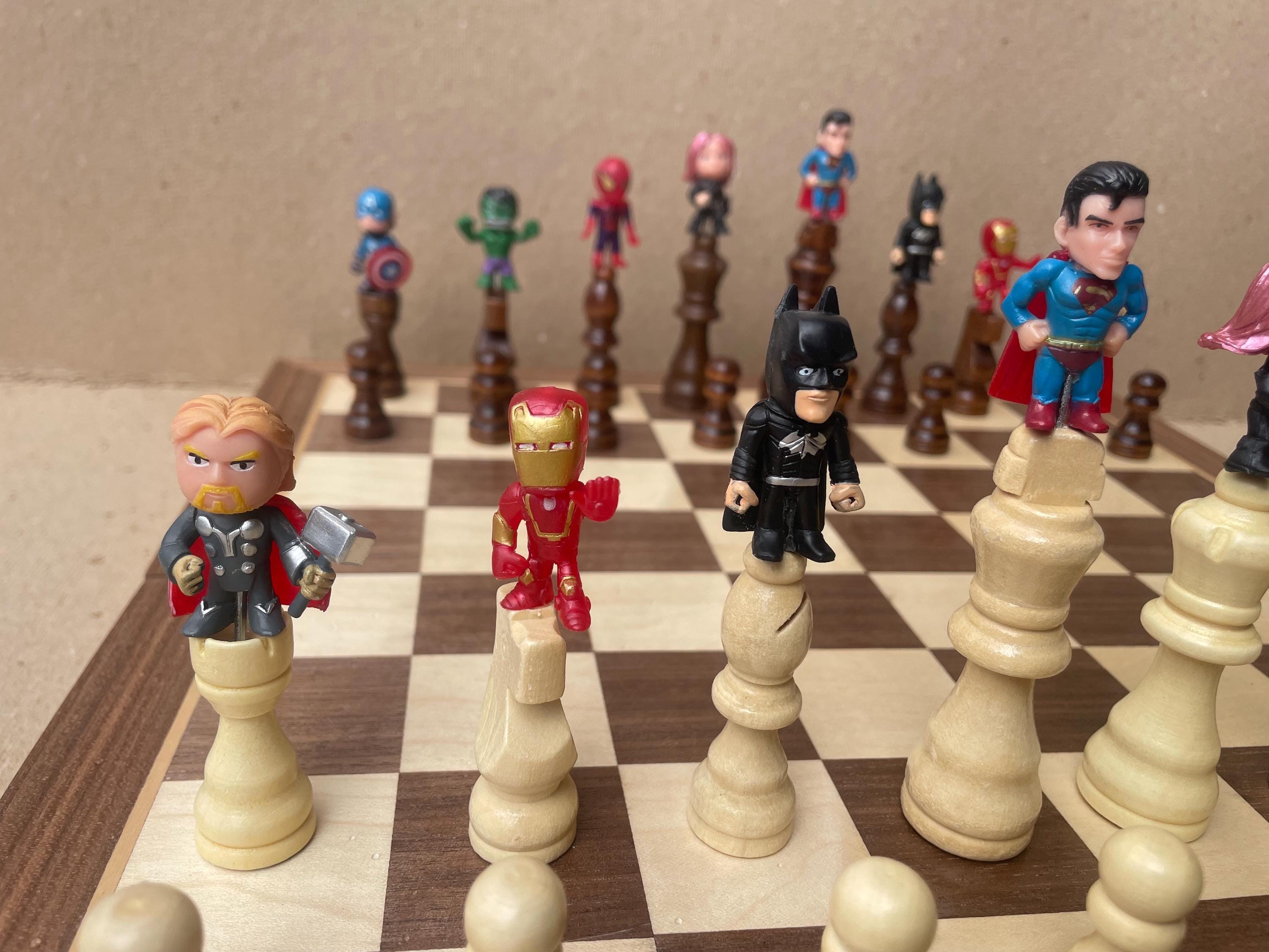 Super Hero Chess Set B - Etsy Denmark
