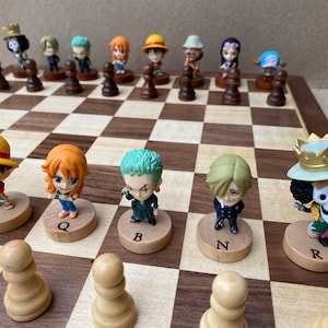 93 - Hand made One Pie ce chess set