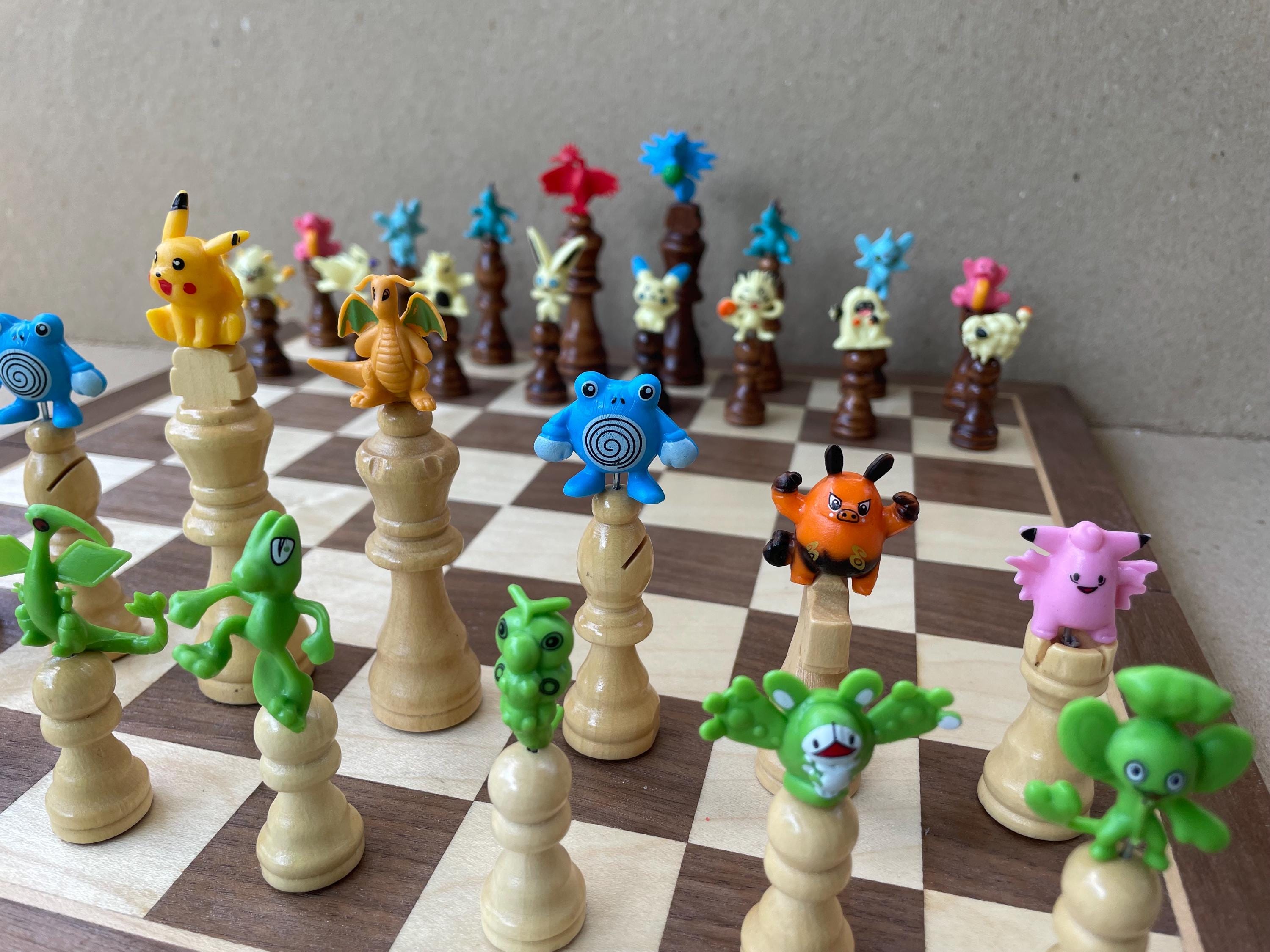 ポケモンチェスセット - 緑と黄 - 新スタイル - Etsy 日本
