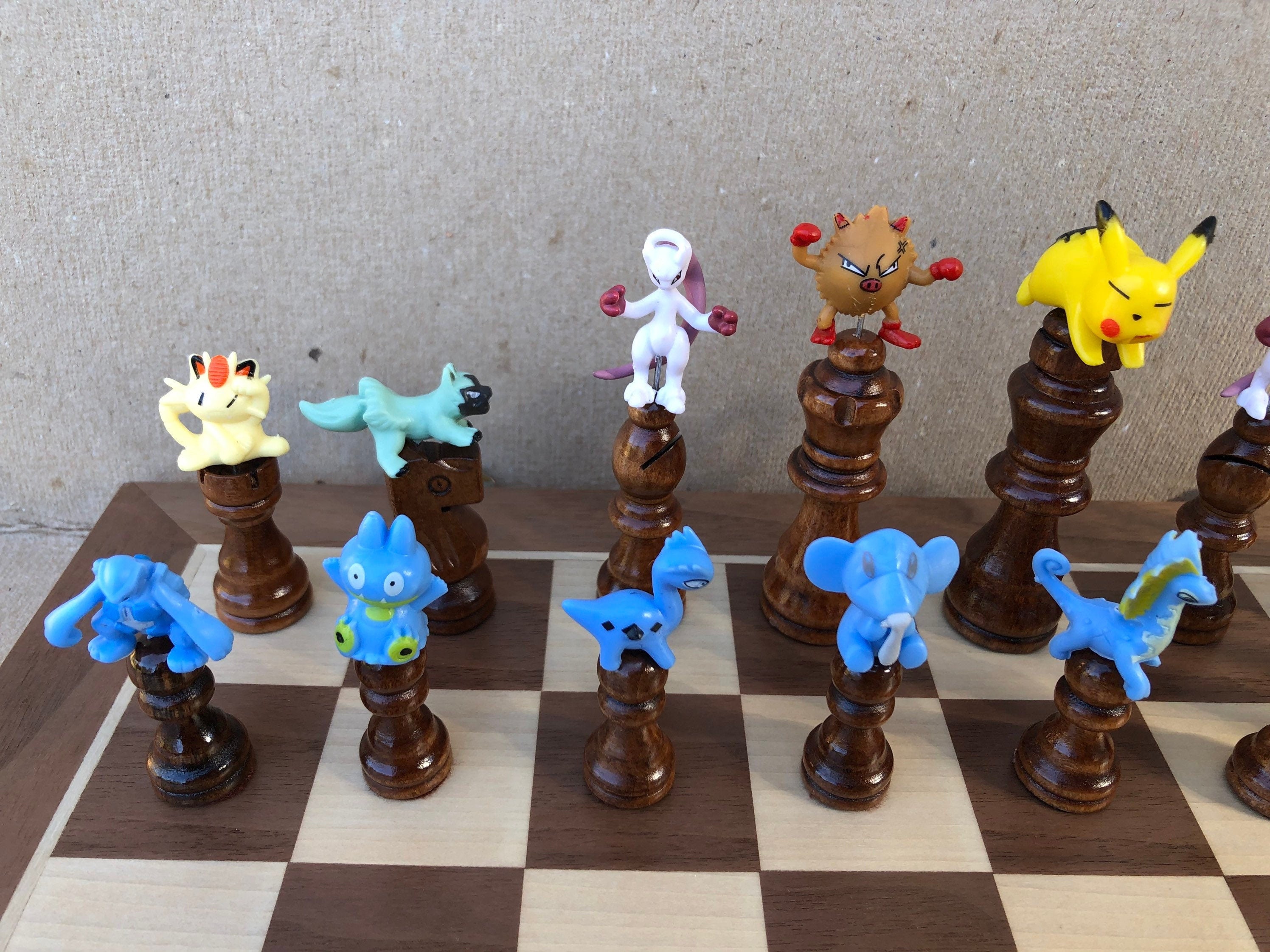 ポケモン チェスセット - ブラウンブルー - Etsy 日本