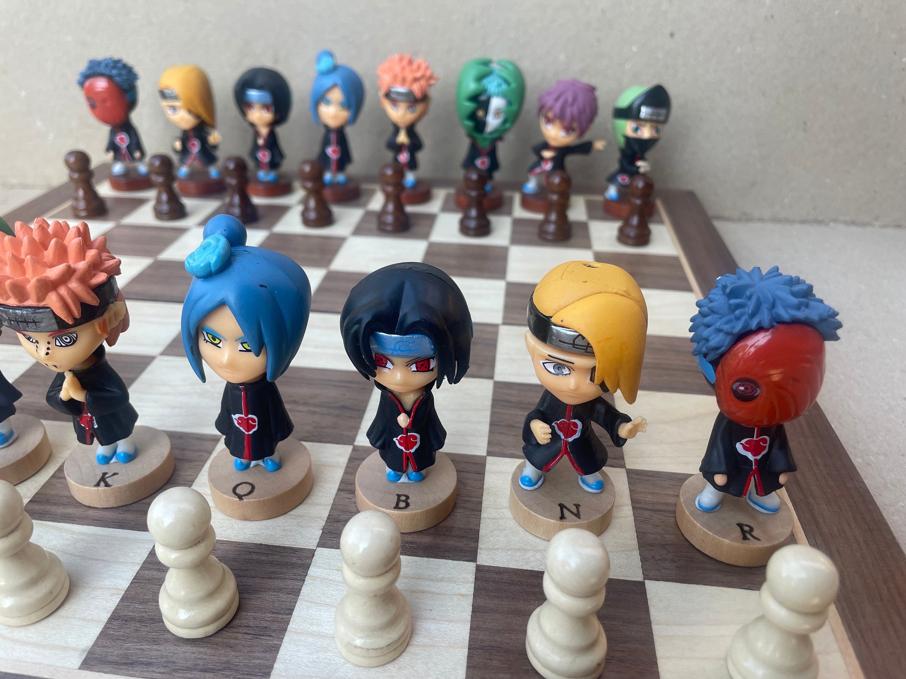 Naruto Chess Set - Etsy