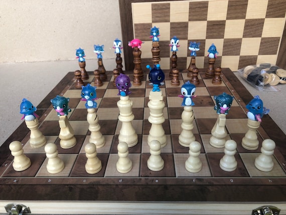 ボードゲーム チェス「MINIATURE ANIMAL CHESS SET」 Pet Animal Chess Set 4 - Etsy