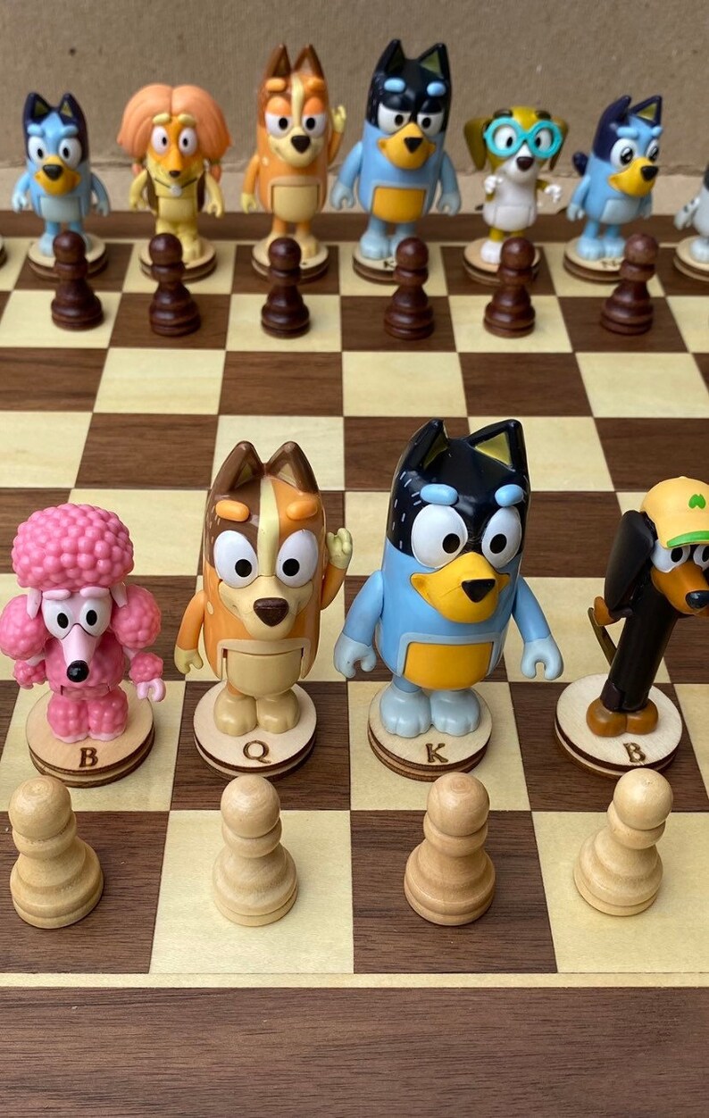 NEW Bluey Chess Set Etsy