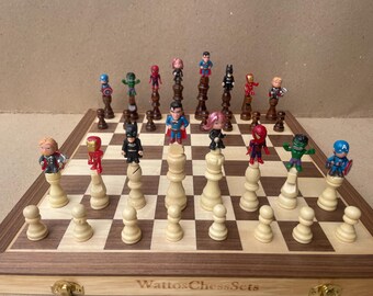 Super Hero Chess Set B - Etsy Denmark