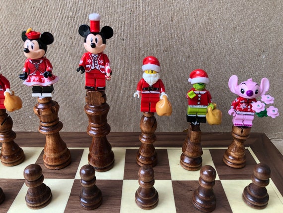 ミッキーマウスブロックチェスセット - Etsy 日本