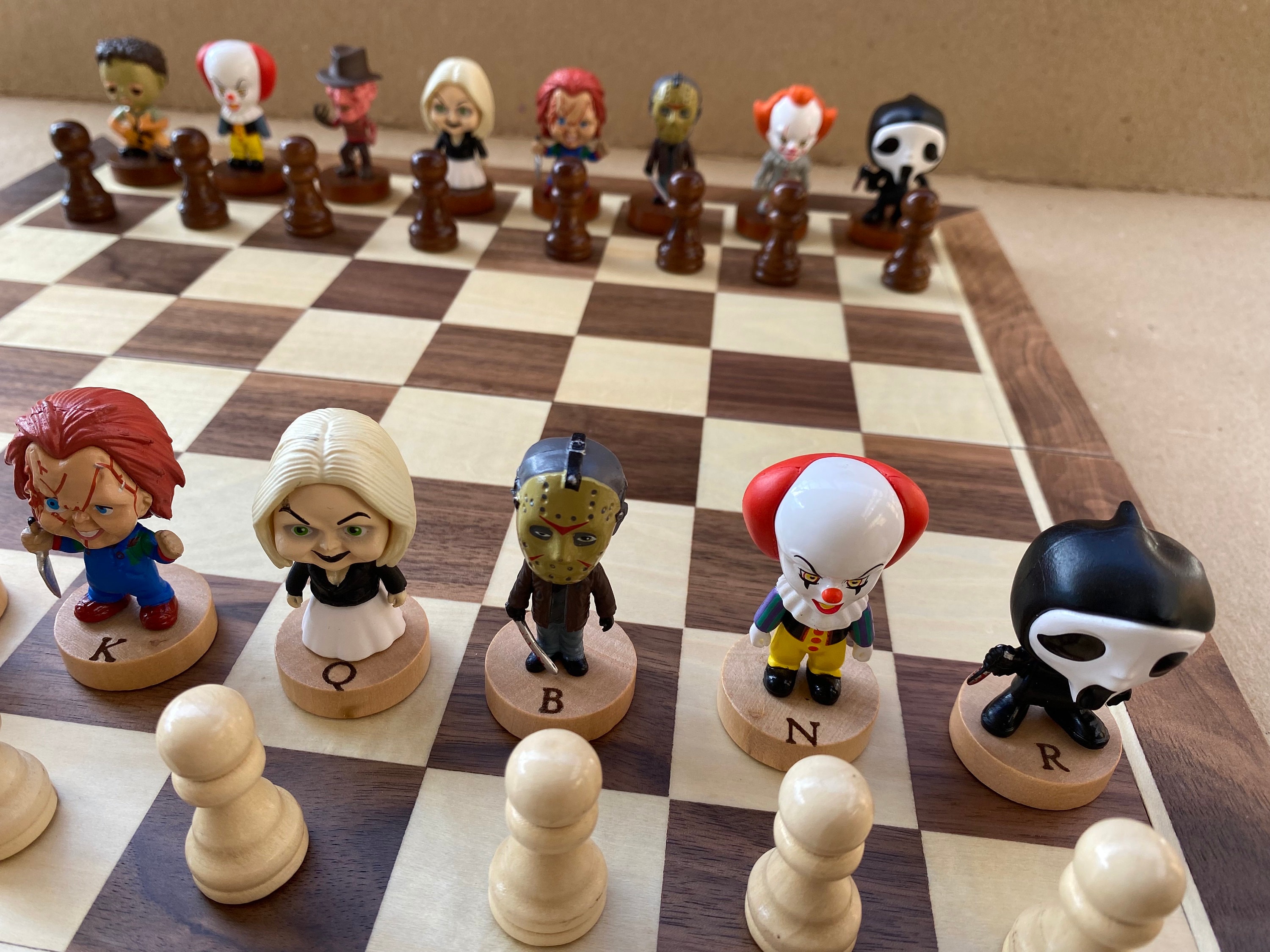 Chess Horror Horror Movie Chess Set - Etsy