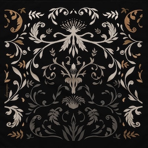 Victorian Gothic Bandana, Hair Scarf Goth Dark Aesthetic Head Scarf Alt bandana Gift