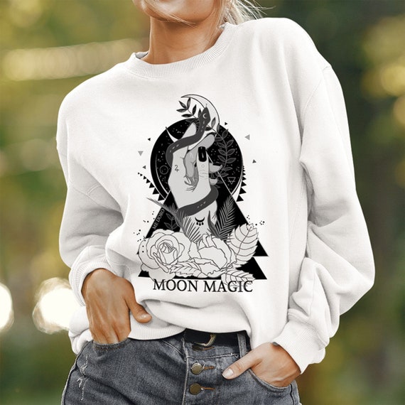 The Moon posable Oversized Graphic Sweatshirt