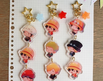 OP Pirate Trio Linking Keychain Phone Charms