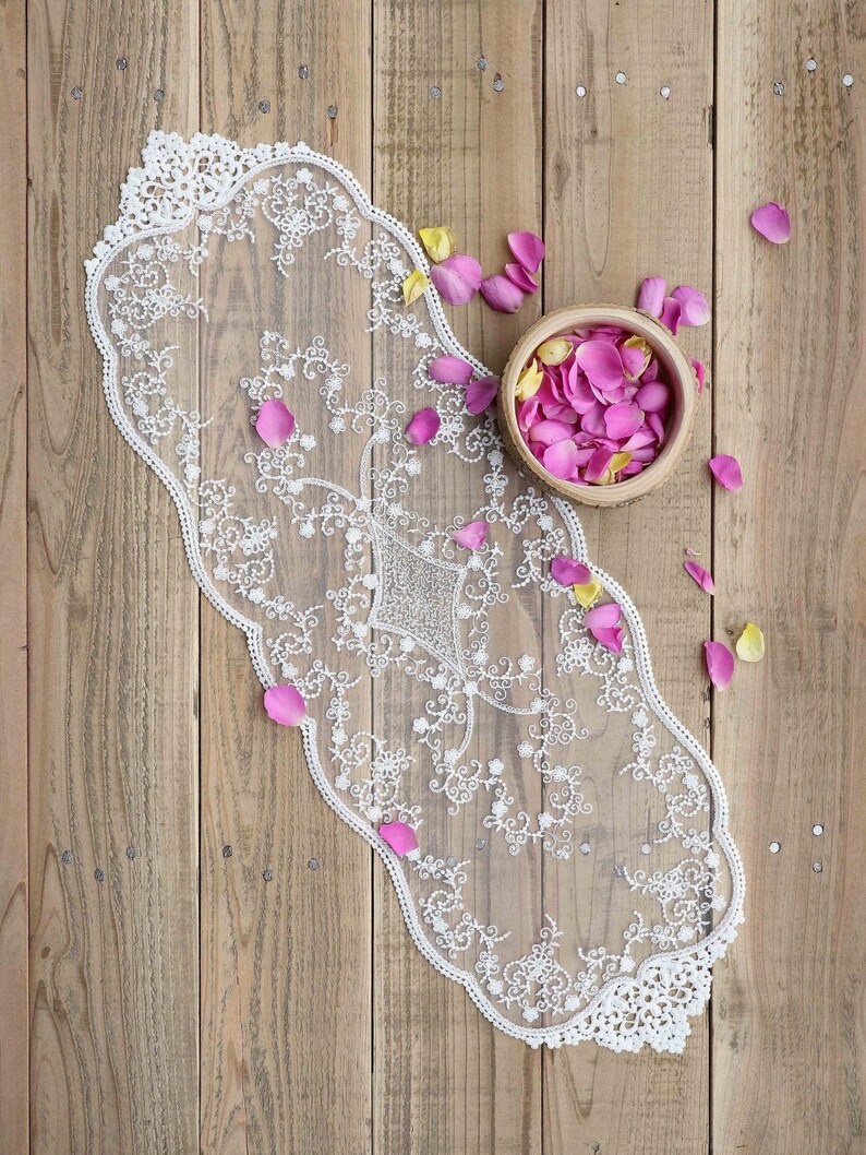 Cotton Lace Doilies Placemat Table Runner Coaster White Etsy