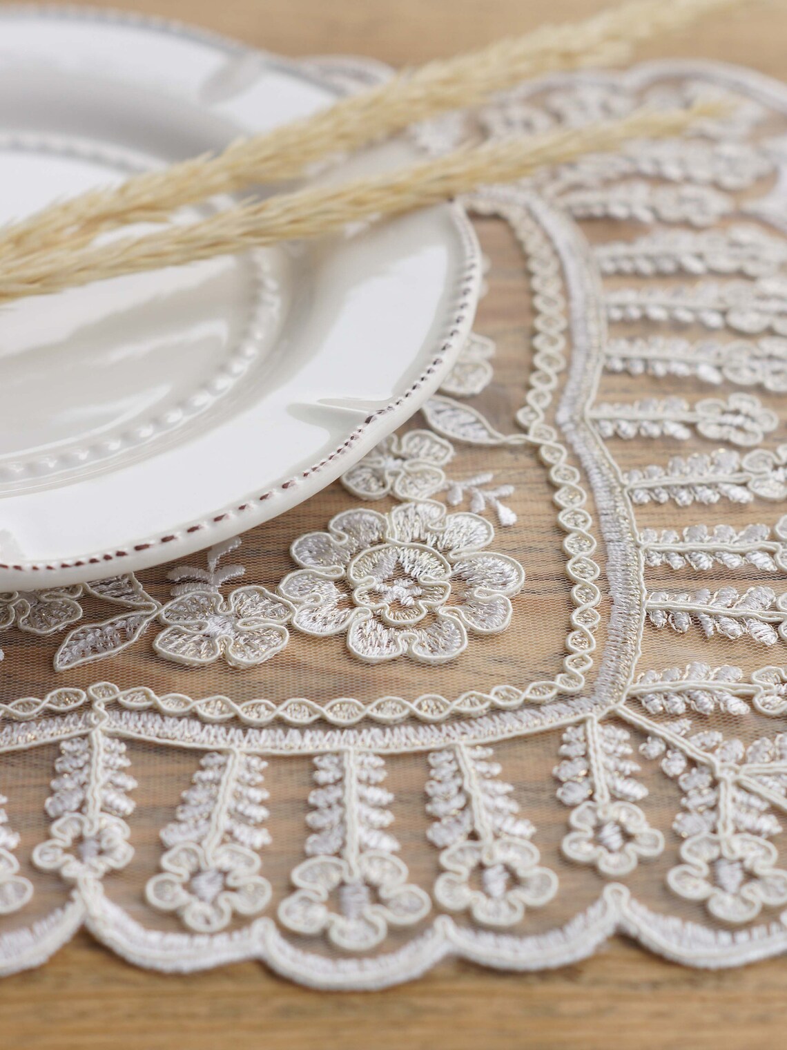 Vintage Style Square Lace Placemats 12.20x12.20 Etsy