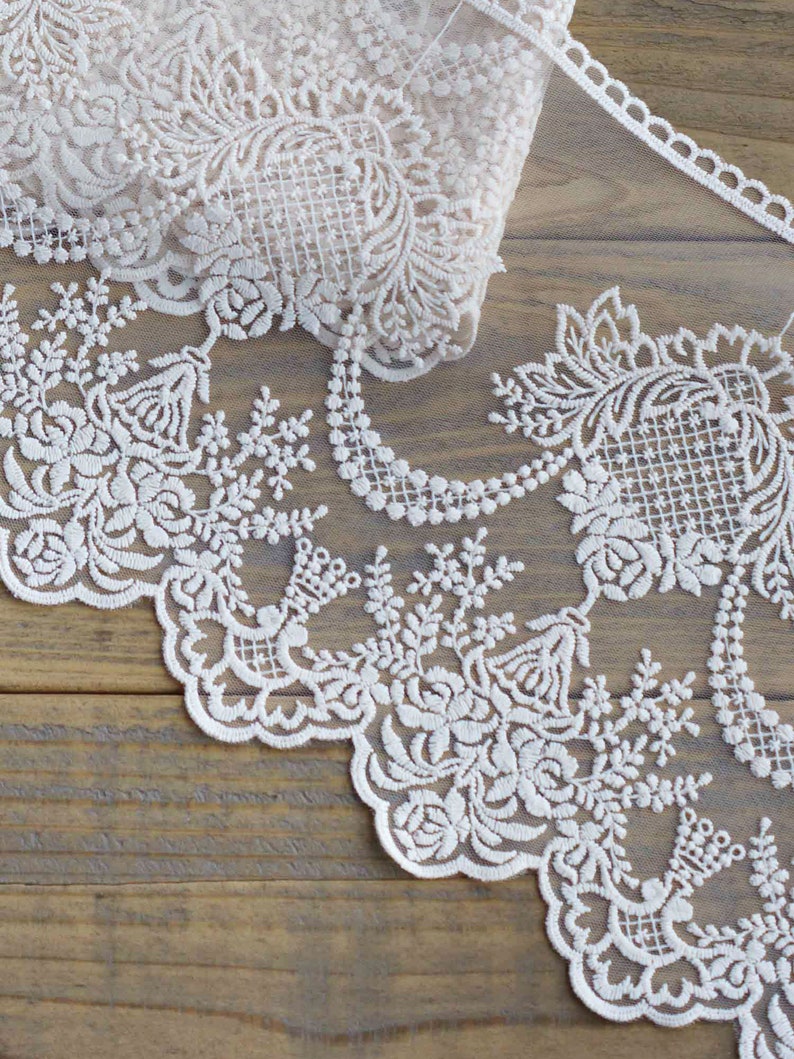 Wide beige lace trim vintage lace trim for wedding gifts | Etsy