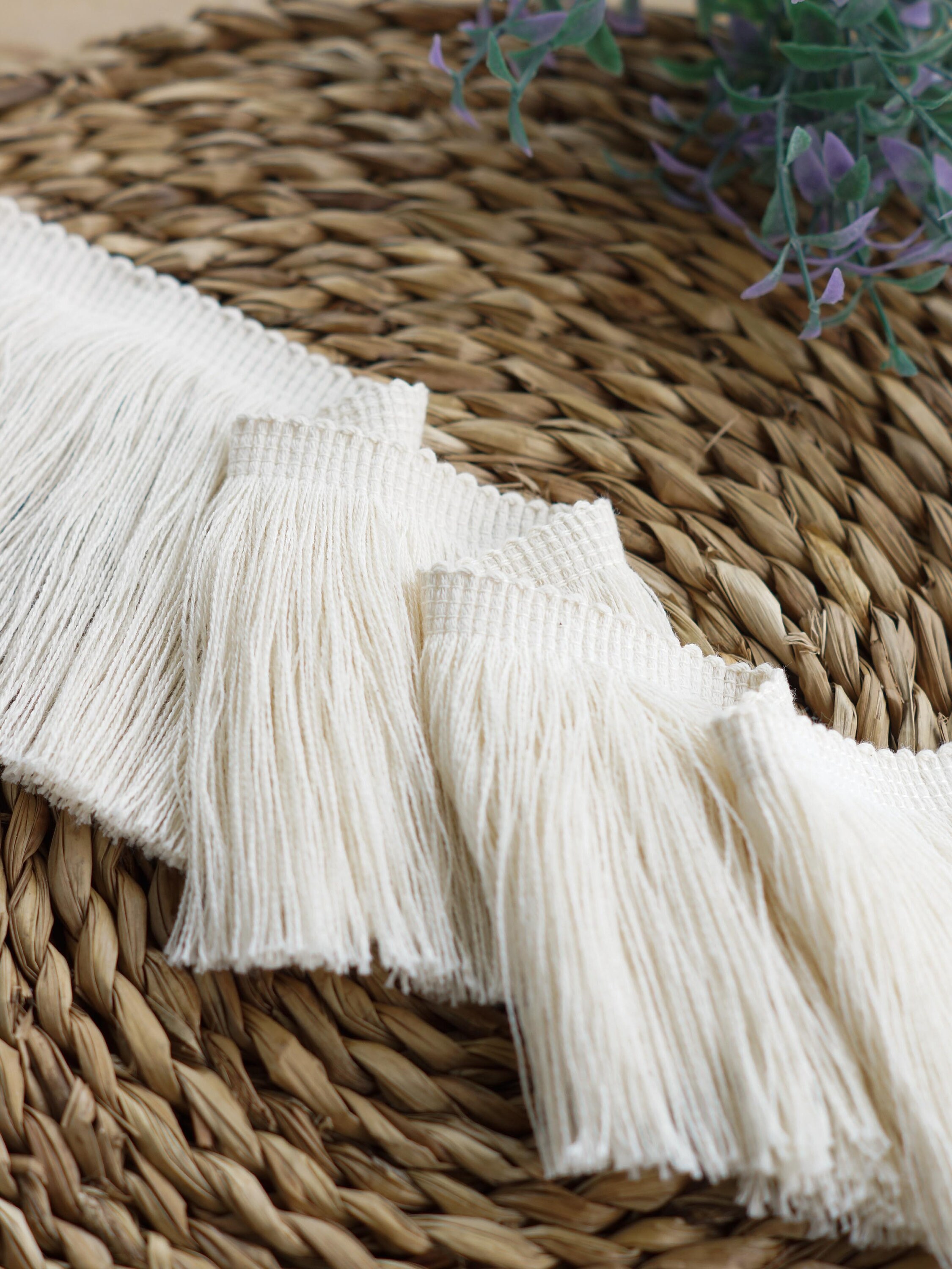 100 cotton fringe trim 3.94 10 cm wide vintage boho Etsy