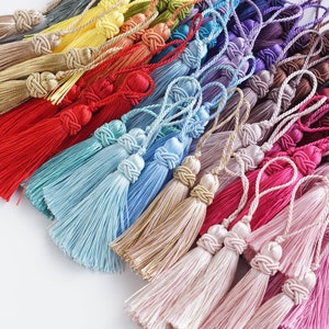 High Quality Tassels - 5 pcs 2.95" (7.5cm) Luxury Silky Tassels, Available in 40 Colors, Wholesale Large-Thick Tassels, Bulk Tassel Order