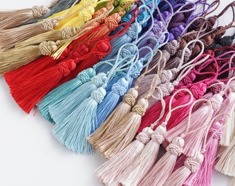 High Quality Tassels - 5 pcs 2.95" (7.5cm) Luxury Silky Tassels, Available in 40 Colors, Wholesale Large-Thick Tassels, Bulk Tassel Order