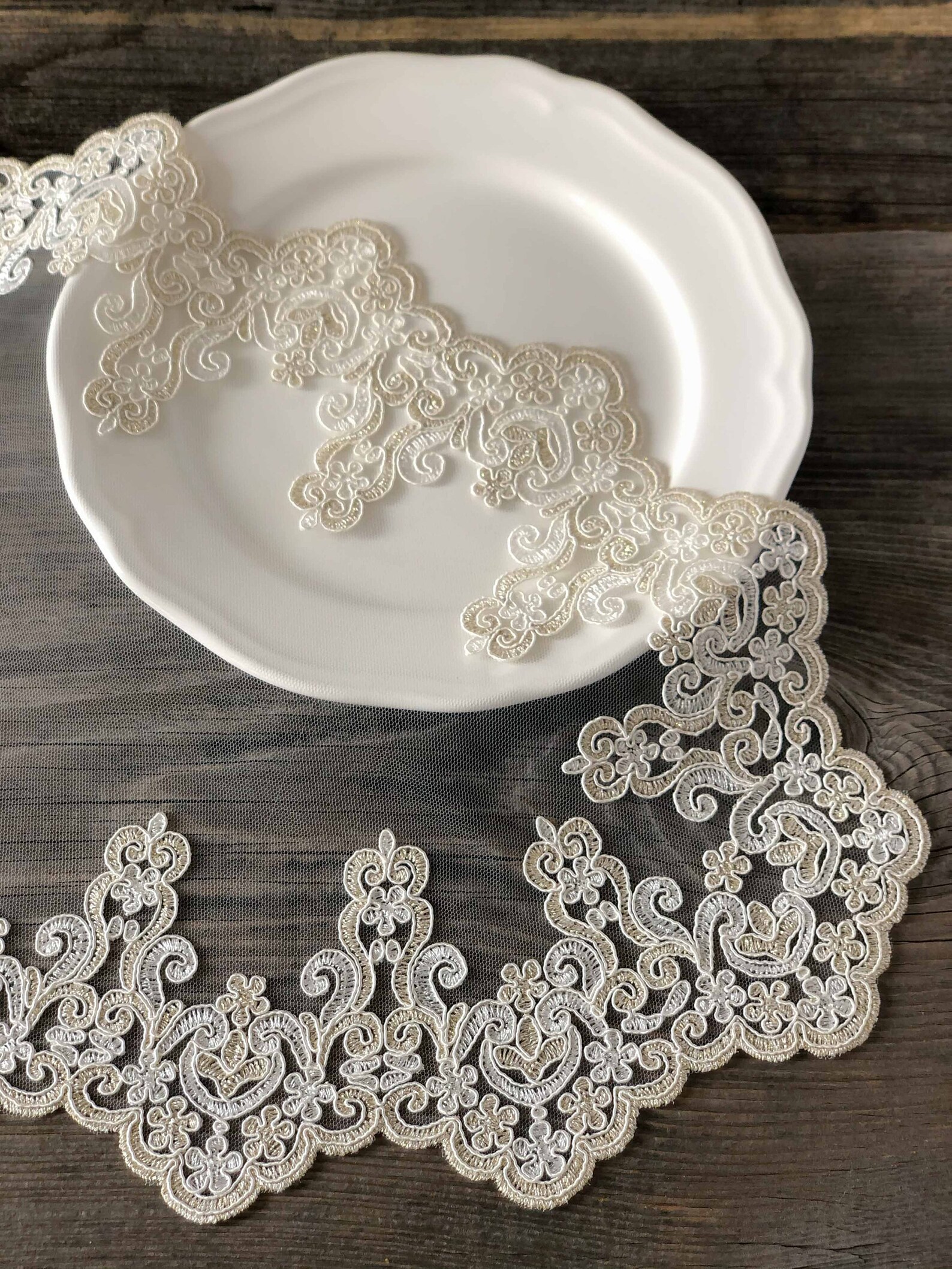 Vintage style oval lace placemats 12.20x20.86 Etsy