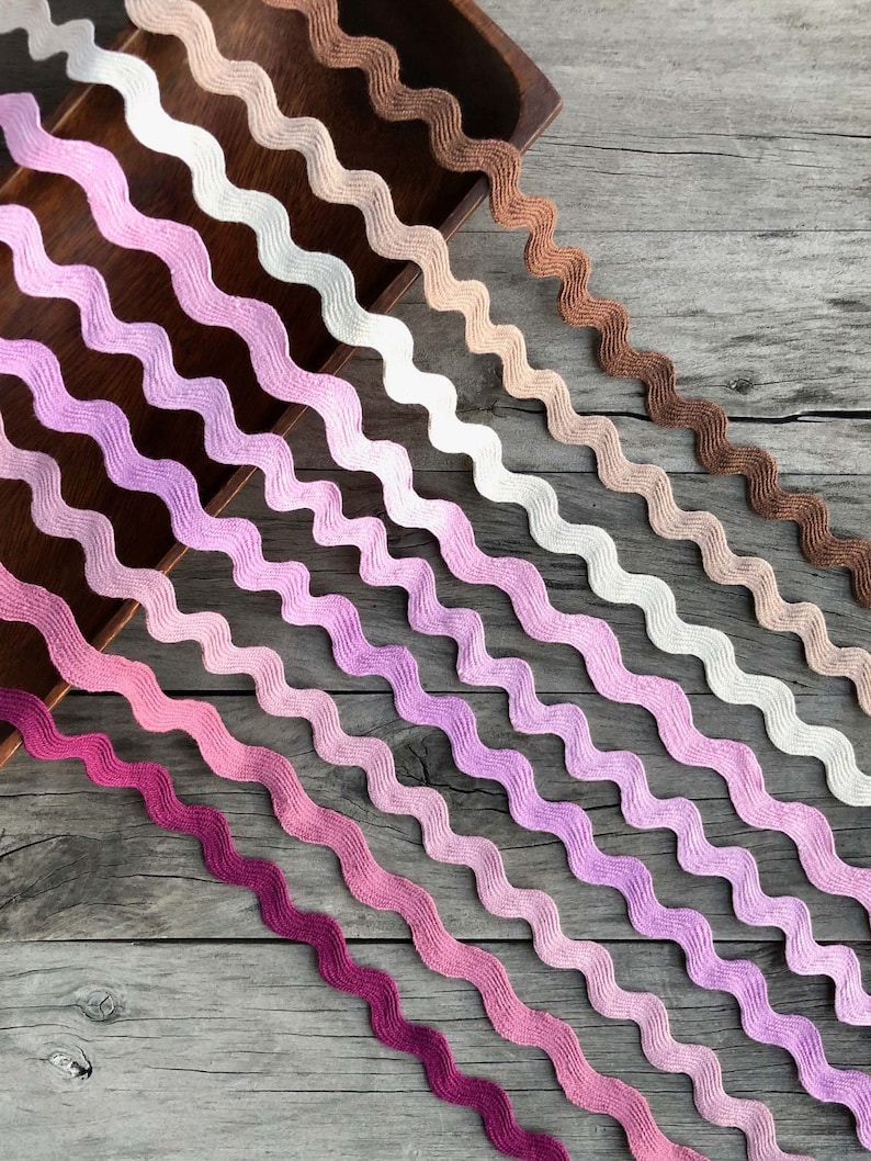 3/4 inch cotton ric rac trim multi color by the yard Etsy