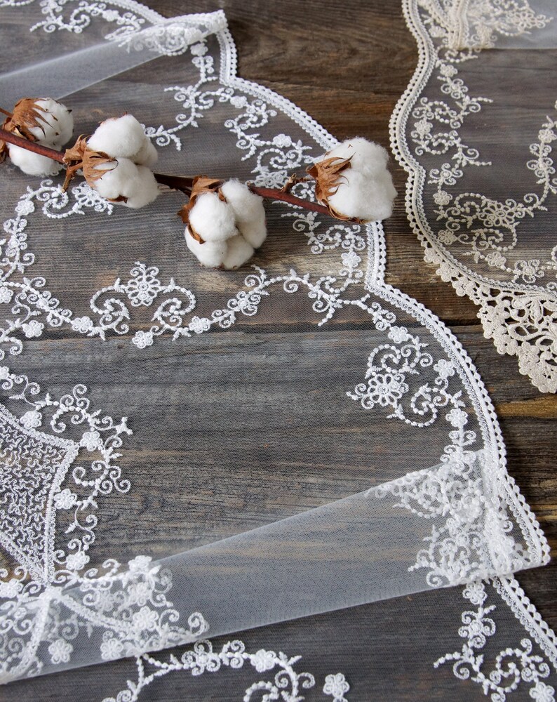 Cotton lace doilies placemat table runner coaster white Etsy