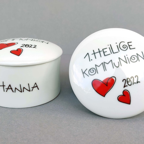 Keepsake 2024 Tin 1st Holy Communion 2024 For Confirmation 2024 Heart Red Money Gift Personalized Gift Girl
