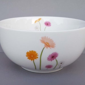 Easter nest bowl cereal bowl Gerbera desired name porcelain breakfast service best friend birthday personalized