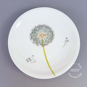 Mother's Day gift plate set breakfast plate dandelion soup plate dinner plate desired name personalized gift porcelain