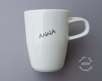 Personalisierter Becher 0,28 l Wunschname Name Ostern 2024 Kaffe Tee Tasse Kinder Porzellan