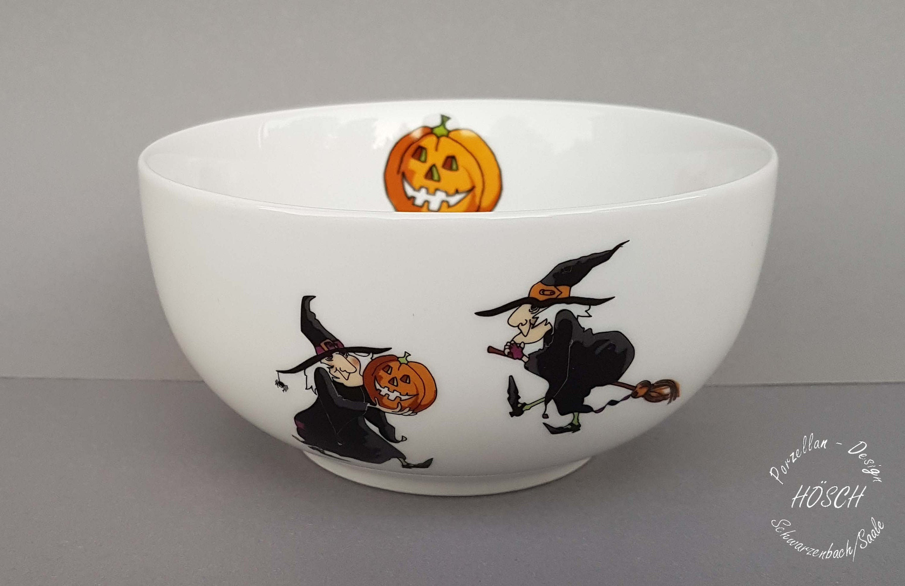 2 Kürbisschalen Aus Keramik - Mini Gewürzschalen Für Halloween & Thanksgiving