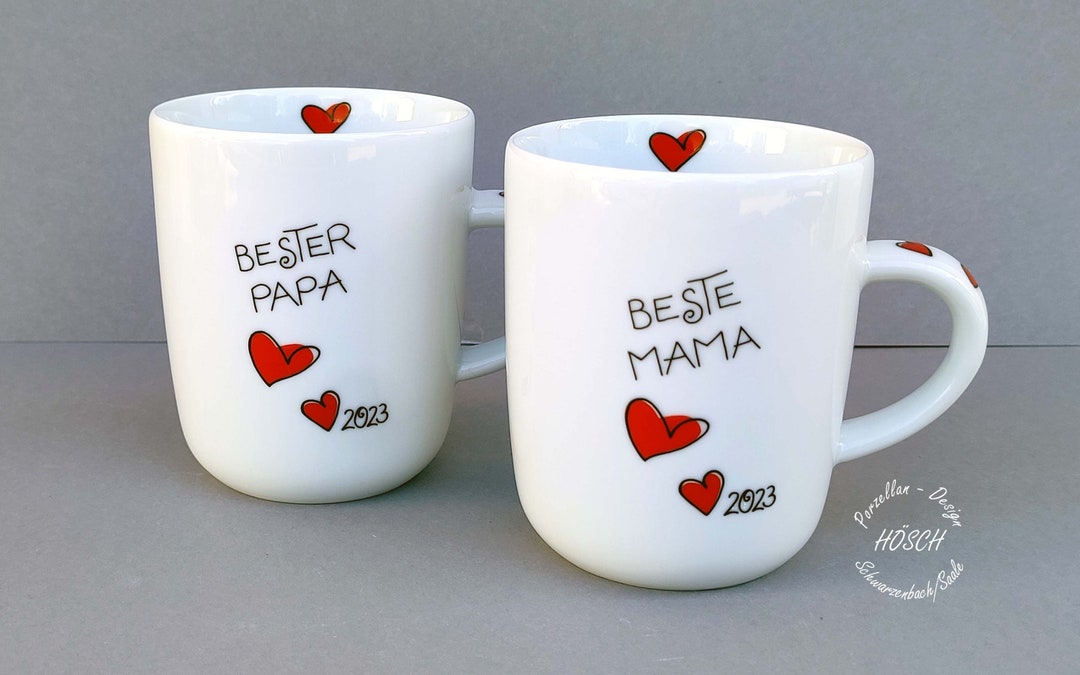 ANKERPUNKT Schlüsselanhänger Set 'Beste Mama & Bester Papa' - Made In Germany Aus Vollrindleder