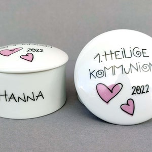 Keepsake 2024 Tin 1st Holy Communion 2024 For Confirmation Heart Pink Money Gift Personalized Gift Girl