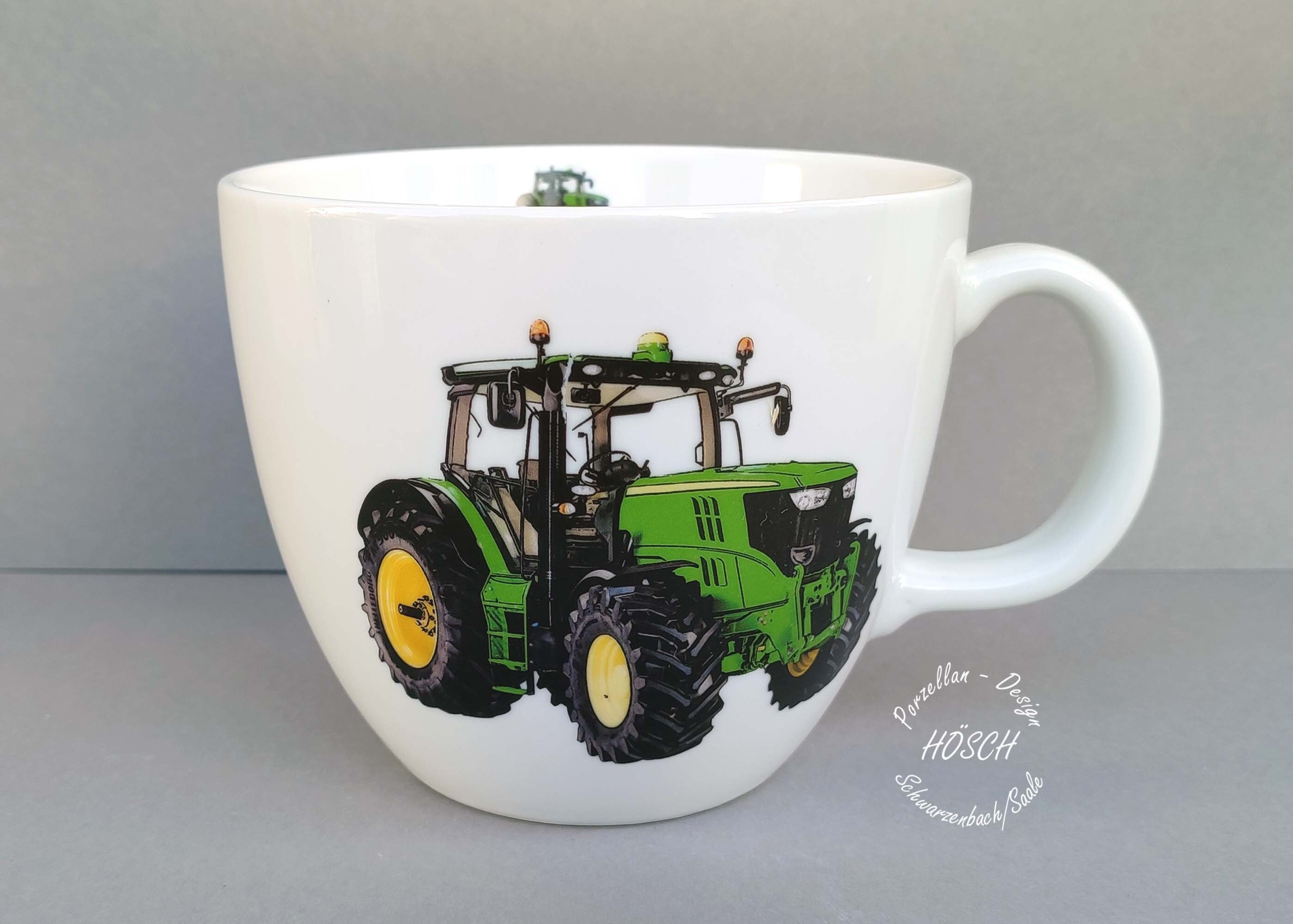 XXL Mug 1 Liter (1000 Milliliters) Porcelain Tractor Green Gift Best Friend  Girlfriend Children Christmas Coffee Tea Vehicles - Etsy
