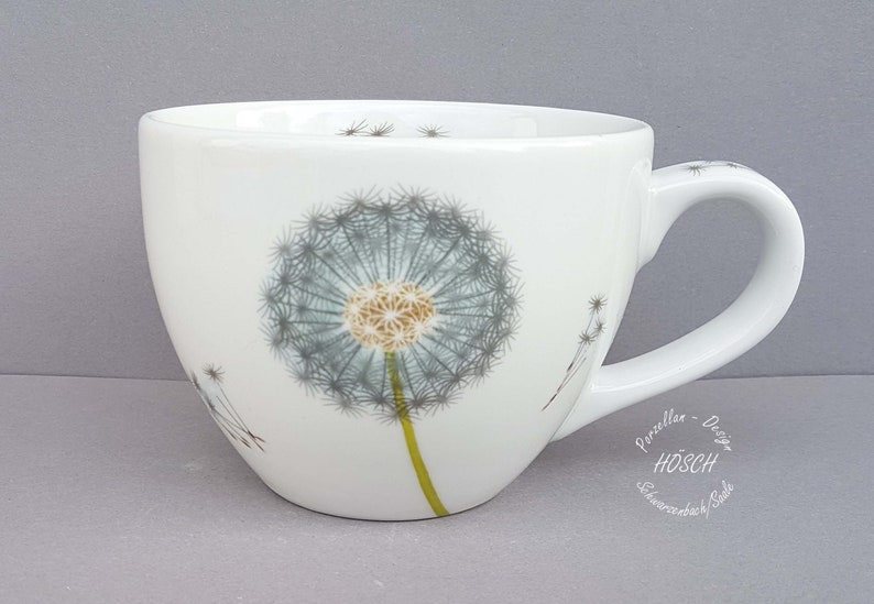 Cup Dandelion XXL Mug 1 liter 0.4l 0.28 l Desired name Mom Best Friend personalized image 1