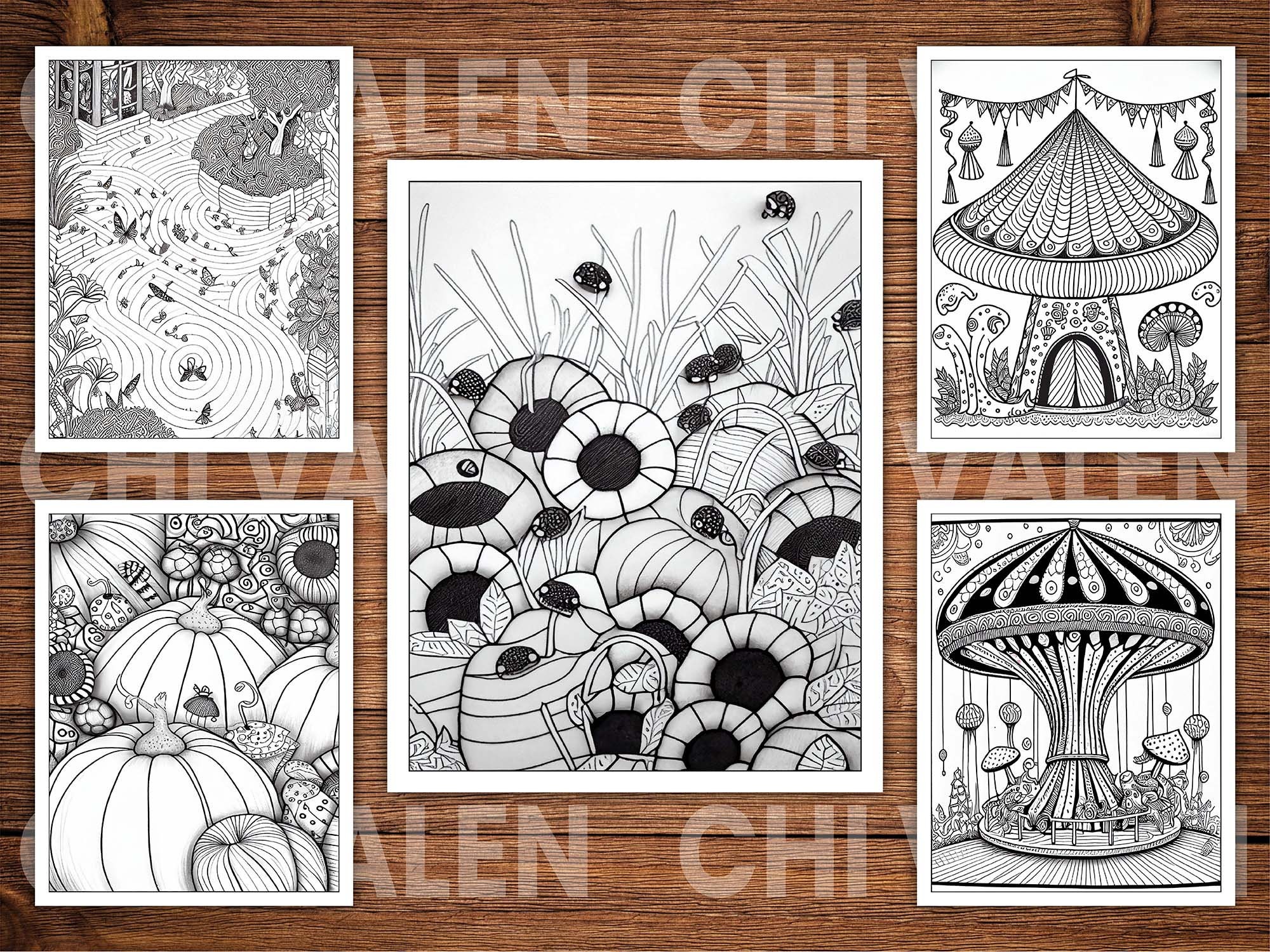 ENCHANTED Fairy Coloring Page Fantasy Coloring Page 37 - Etsy