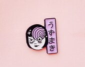Junji Ito uzumaki horror inspired kawaii enamel pin