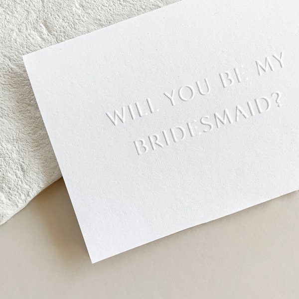 Bridesmaid voorstel kaart | Wordt jij mijn bruidsmeisje? | Preegdruk | inclussief envelop