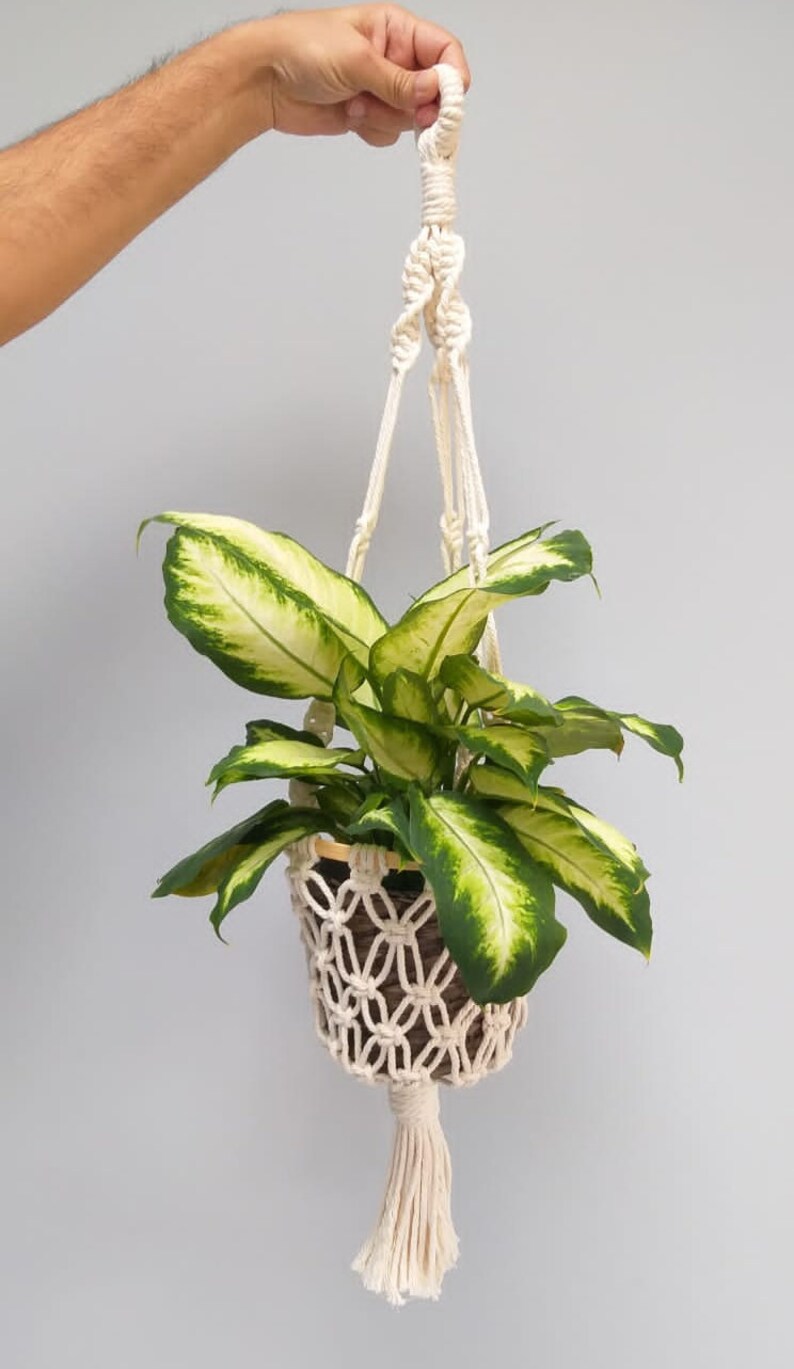 Rope Hanging Fruit Basket Multipurpose Basket UK boho Etsy