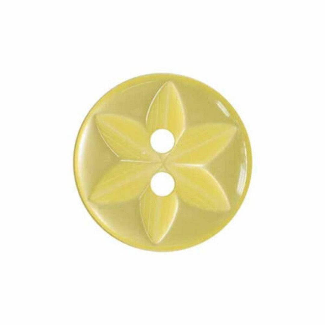 Lemon Round Star Buttons: Choose From 3 Sizes, Available in 10 Buttons ...