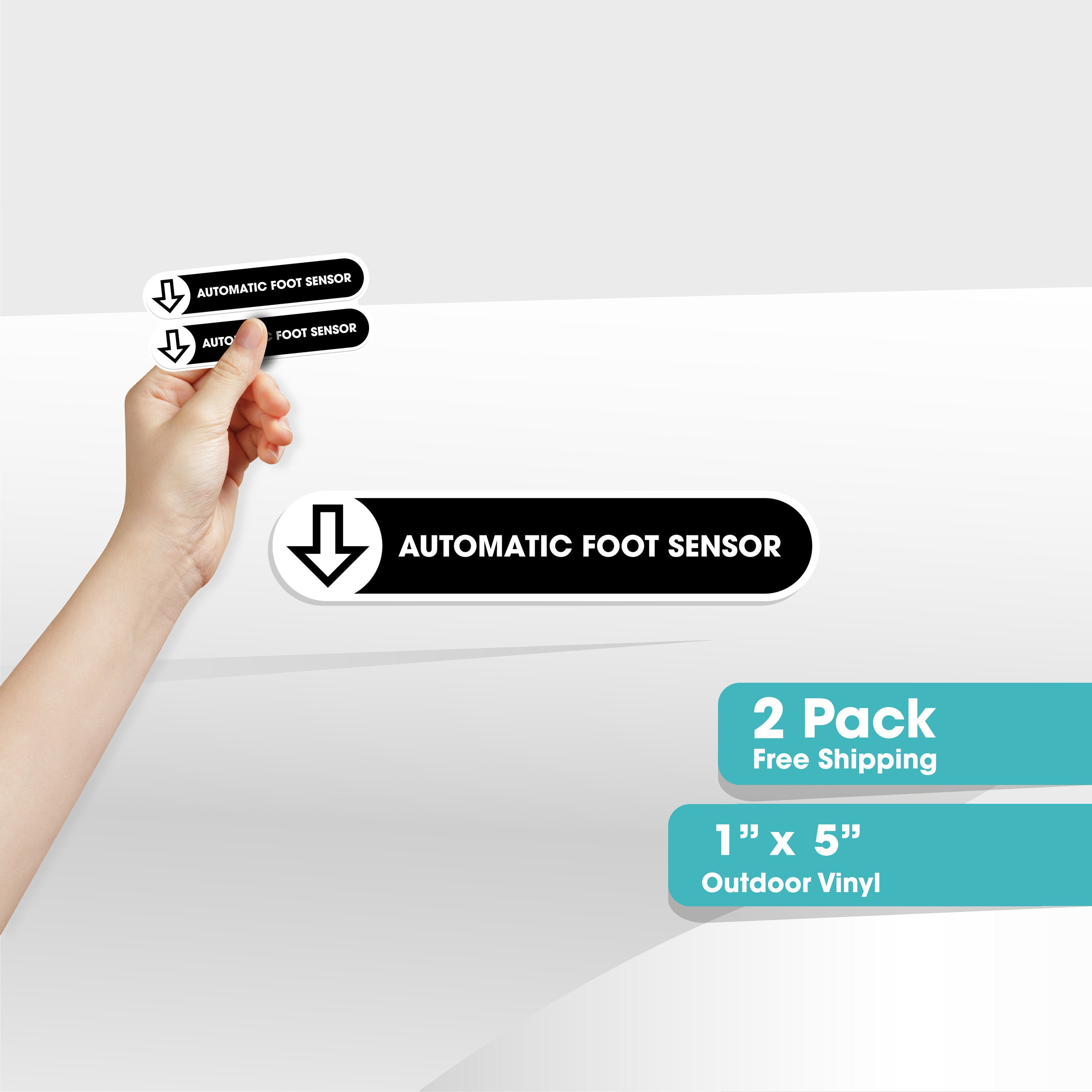 Trunk Sensor Sticker - Automatic Foot Sensor - Bumper Sticker - Car ...