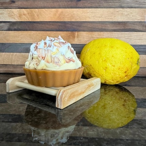Lemon Meringue Pie Soap | Dessert Soap | Bakery Soap | Cold Process Soap | Space Soap | Handmade Soap | Vegan Soap | Palm Free Soap