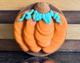 Pompoenkruidenzeepkoekje | Koudproceszeep | Handgemaakte zeep | Veganistische zeep | Palmvrije zeep | Bakkerijzeep | Halloweenzeep | Pompoenzeep