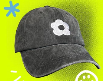 Flower baseball cap