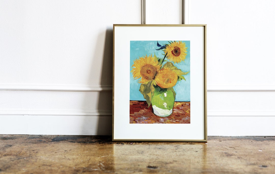 Vincent Van Gogh, the Sunflowers Series, Fine Art Print, Unframed Wall